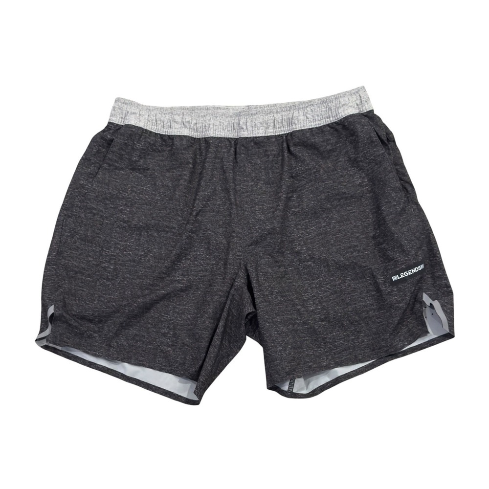 Luka Legends Men's Size XL Black Lined Athletic Drawstring Stretch 7" Shorts euc